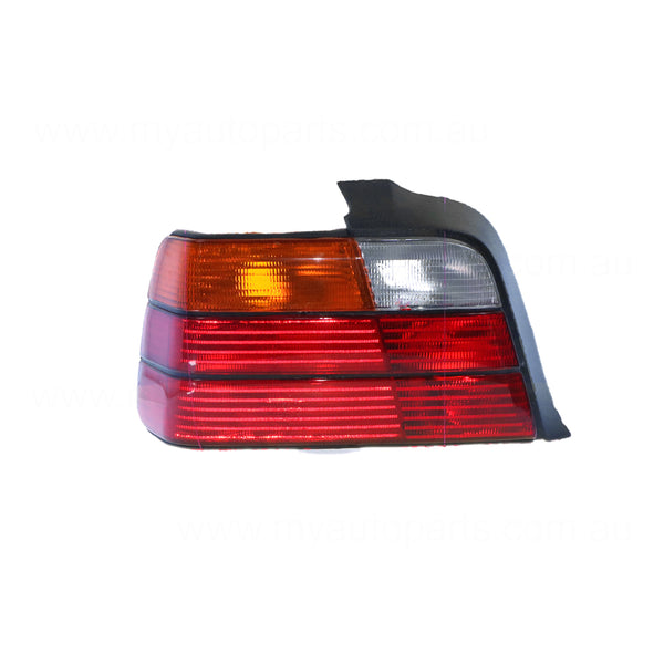 Black Red/Amber/Clear Tail Lamp Passenger Side Certified Suits BMW 3 Series E36 1991 to 1996