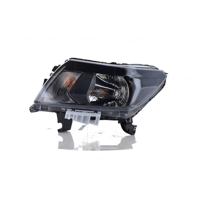 Genuine Head Lamp Passenger Side Halogen suits Nissan Navara 4x4 D23, Nissan Navara 4x2 D23 2020 onwards