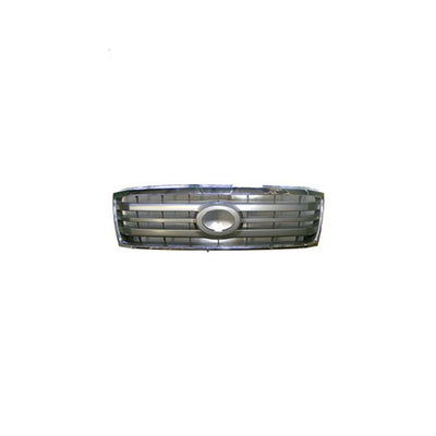 Silver with Chrome Surround Grille Aftermarket suits Toyota Landcruiser 100 Series 5/2005 to 7/2007
