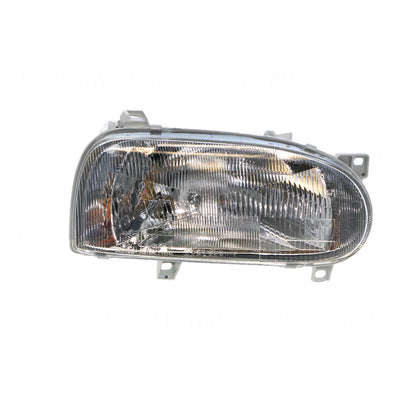 Head Lamp Drivers Side Certified Suits Volkswagen Golf MK 3 1994 to 1998