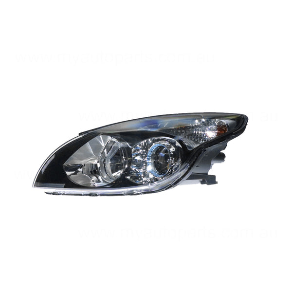 Black Head Lamp Passenger Side OEM Suits Hyundai i30 FD 4/2010 to 4/2012