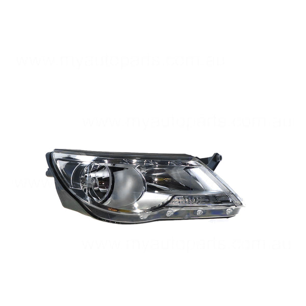 Halogen Electric Adjust Head Lamp Drivers Side OEM Suits Volkswagen Tiguan 5N 2008 to 2011