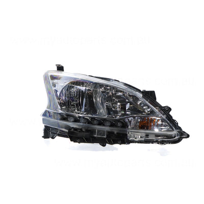 Halogen Head Lamp Drivers Side OEM Suits Nissan Pulsar ST-L B17 2012 to 2017