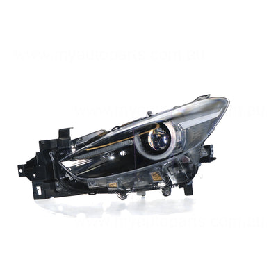 Head Lamp Passenger Side Genuine Suits Mazda 3 BN SP25 Astina2016 to 2019