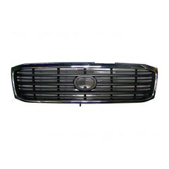Black with Chrome Surround Grille Aftermarket suits Toyota Landcruiser 100 Series GXL 1/1998 to 8/2002
