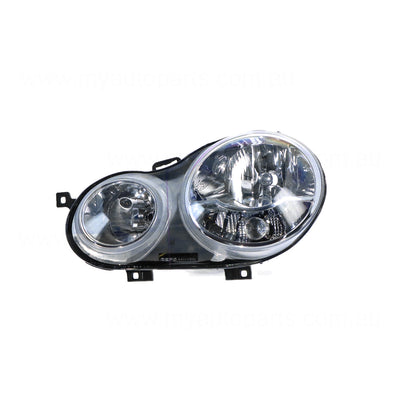 Halogen Electric Adjust Head Lamp Passenger Side Certified Suits Volkswagen Polo 9N 2002 to 2005