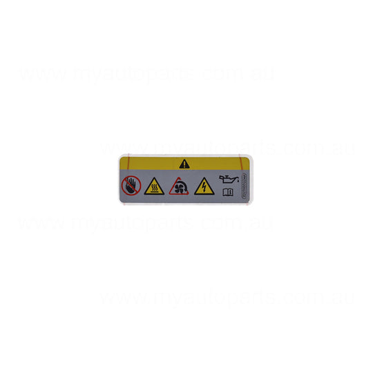 Warning Decal OEM suits Volkswagen