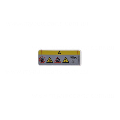 Warning Decal OEM suits Volkswagen