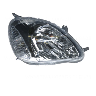 Halogen Manual Adjust Head Lamp Drivers Side Certified Suits Toyota Echo NCP10R/NCP13R 2002 to 2005