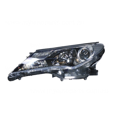 Halogen Head Lamp Passenger Side Certified Suits Toyota RAV4 GXL 2012 to 2015