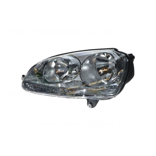 Chrome Head Lamp Passenger Side Certified suits Volkswagen Golf/Jetta 2004 to 2011