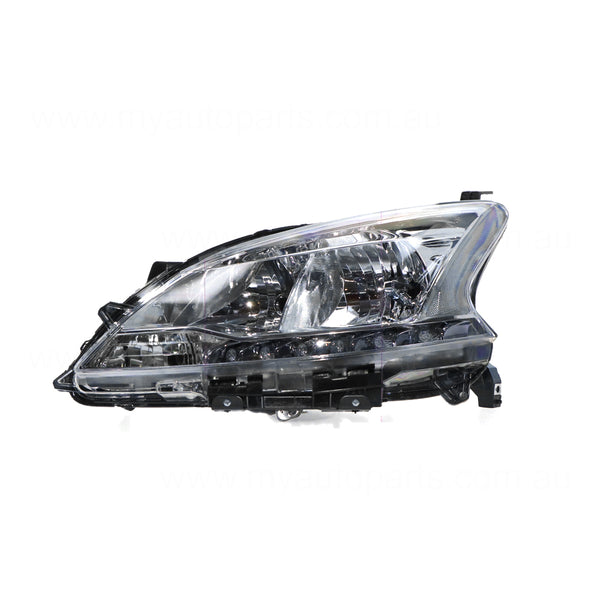 Halogen Head Lamp Passenger Side Certified Suits Nissan Pulsar ST-L B17 2012 to 2017