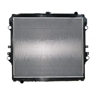 Radiator 32 / 35 mm Plastic Aluminium 550 x 656 x 16 mm Manual 2.7 L 2TRFE Aftermarket Suits Toyota Hilux TGN121R 2015 to 2020