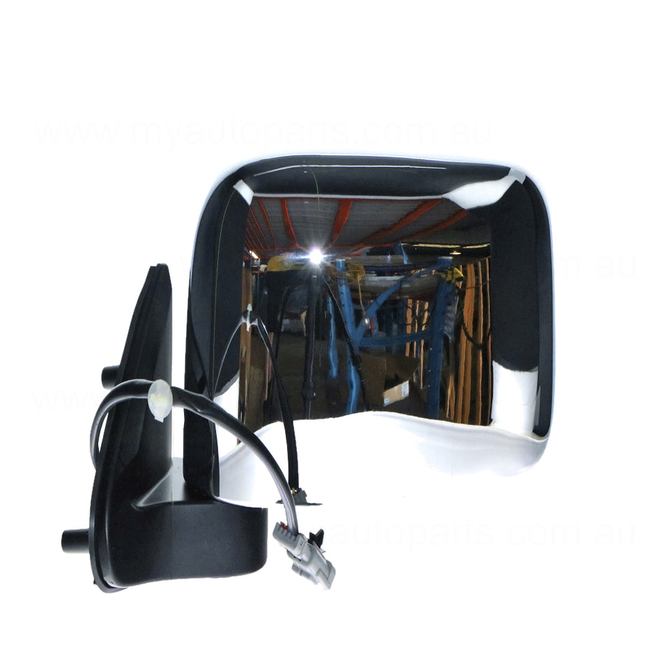 Electric Without Indicator Door Mirror Passenger Side Aftermarket Suits Nissan Navara D22 2001 to 2015