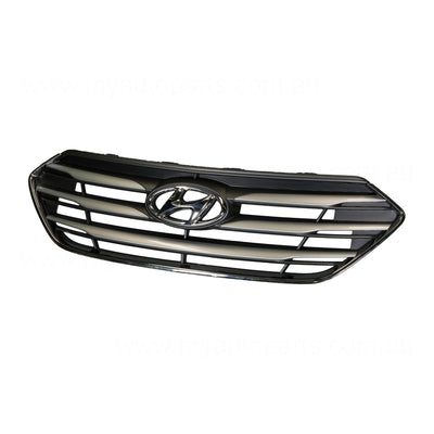 Silver Grille OEM Suits Hyundai Santa Fe DM 2015 to 2018