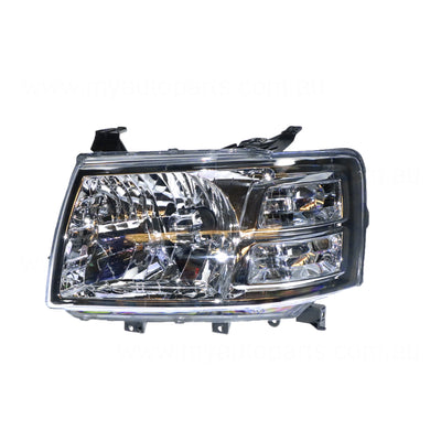 Halogen Manual Adjust Head Lamp Passenger Side Certified Suits Ford Ranger PJ 2006 to 2009