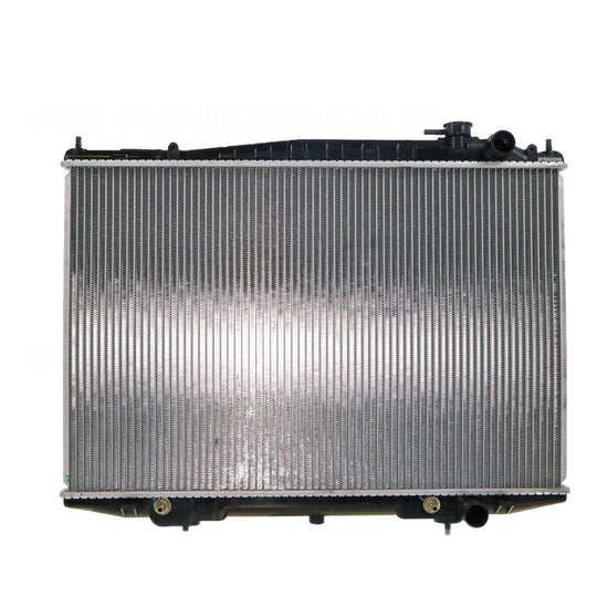 Radiator Plastic Aluminium 450 x 688 x 26 mm Automatic 2.4L L KA24 Aftermarket Suits Nissan Navara D22 1997 to 2001