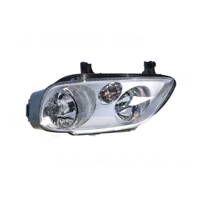 Halogen Manual Adjust Head Lamp Passenger Side OES Suits Volkswagen Caddy 2K 2005 to 2010