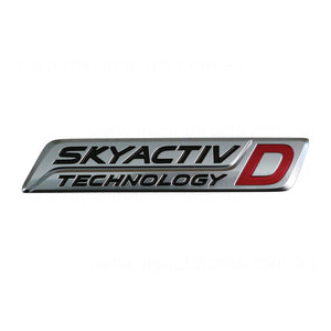 Tail Gate Emblem "Skyactiv D" OEM Suits Mazda 6 GJ Wagon 2015 to 2016