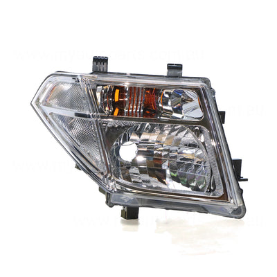 Halogen Electric Adjust Head Lamp Drivers Side OEM Suits Nissan Navara D40 2008 to 2015