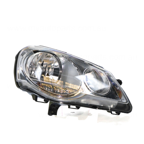 Halogen Head Lamp Drivers Side OEM Suits Volkswagen Polo 9N 2005 to 2010