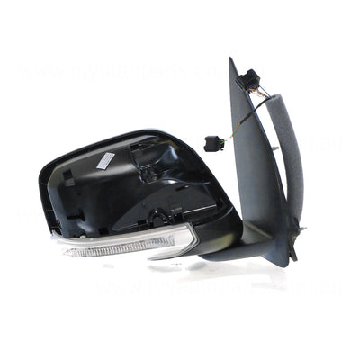 Black Door Mirror Electric Adjust Drivers Side Genuine Suits Nissan Navara D40 2010 to 2015