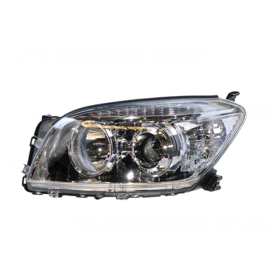 Halogen Head Lamp Passenger Side Genuine Suits Toyota RAV4 ACA33 2005 to 2008