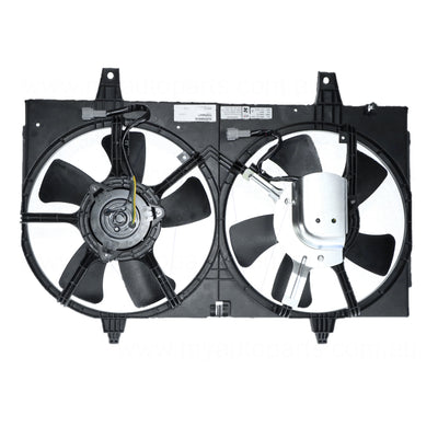 12 v Radiator Fan Assembly Aftermarket Suits Nissan Maxima A33 1999 to 2003