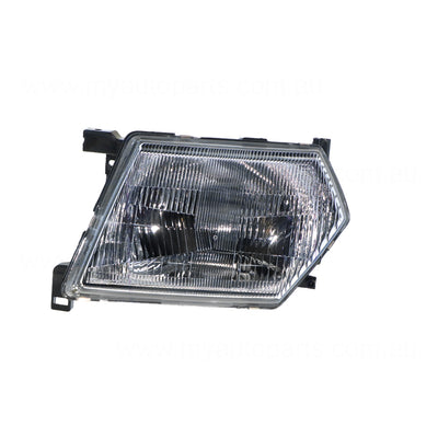 Head Lamp Passenger Side Genuine Suits Nissan Patrol GU/Y61 10/1997 to 12/2012
