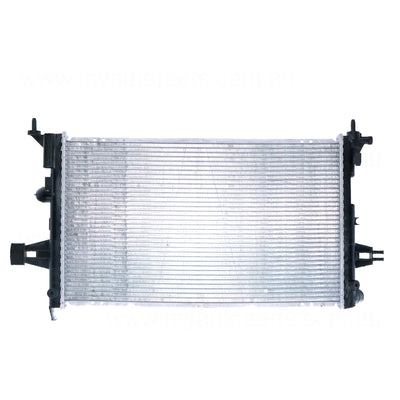 Radiator 34 / 34 mm Plastic Aluminium 600 x 368 x 26 mm Manual 2.0L/2.2L L Z20/Z22 Aftermarket Suits Holden Astra AH 2004 to 2009