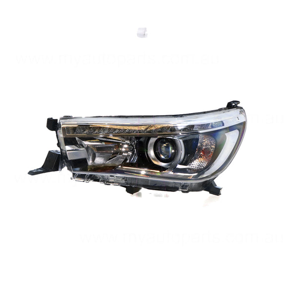 LED Head Lamp Passenger Side Genuine suits Toyota Hilux 120 Series 7/2015 to 5/2020