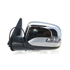 Chrome Door Mirror Electric Adjust with Indicator Passenger Side Aftermarket suits Holden Colorado & Rodeo
