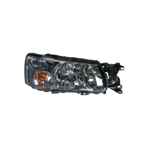 Chrome Head Lamp Drivers Side Genuine suits Subaru Forester SG 2002 to 2005