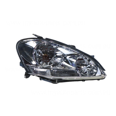 Halogen Manual Adjust Head Lamp Drivers Side Genuine Suits Toyota Avensis Verso ACM20R 2001 to 2003