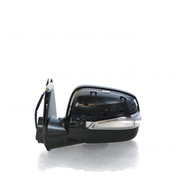 Black Door Mirror Electric Adjust with Indicator Passenger Side OEM suits Holden Rodeo & Isuzu D-Max