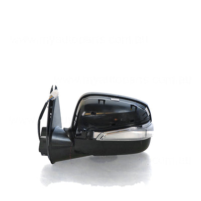 Black Door Mirror Electric Adjust with Indicator Passenger Side OEM suits Holden Rodeo & Isuzu D-Max