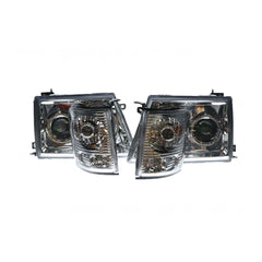 Performance Set Head Lamp with Corner Lamps Certified suits Toyota Hilux 9/2001 to 7/2004