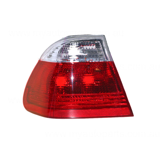 Tail Lamp Clear/Red Passenger Side Certified Suits BMW 3 Series E46 Sedan 9/1998 to 9/2001