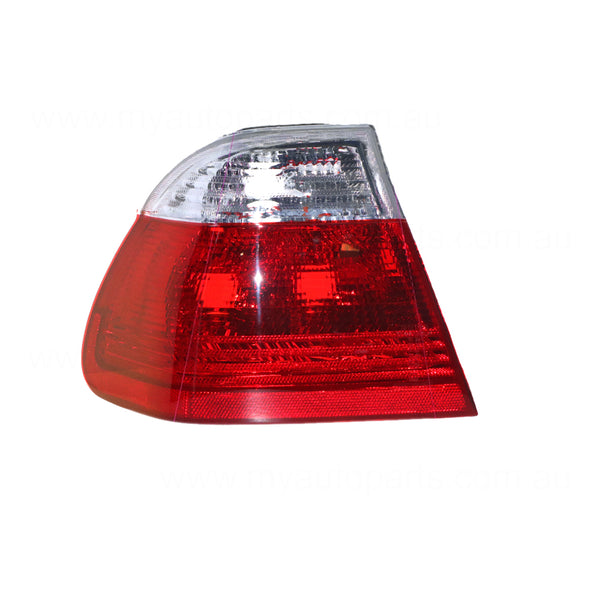 Tail Lamp Clear/Red Passenger Side Certified Suits BMW 3 Series E46 Sedan 9/1998 to 9/2001