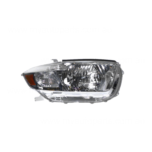 Halogen Head Lamp Drivers Side OEM Suits Toyota Kluger GSU40R/GSU45R KX-R 2007 to 2010