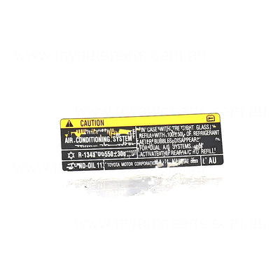 Toyota Camry OEM Warning Decal 03/2021 to / - 8872333170