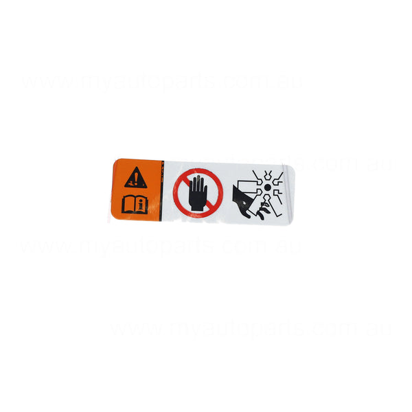 Hyundai Accent OEM Warning Decal 02/2008 to 04/2019 - 253881P000