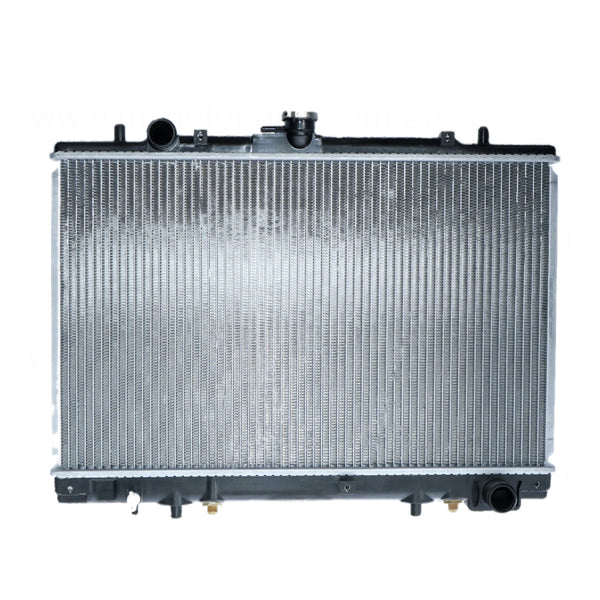 Radiator 35 / 35 mm Plastic Aluminium 375 x 598 x 32 mm Automatic 2.4L L 4G64T Aftermarket Suits Mitsubishi Triton MK 1996 to 2006