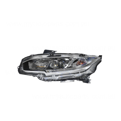 Head Lamp Passenger Side Genuine suits Honda Civic 2016 On