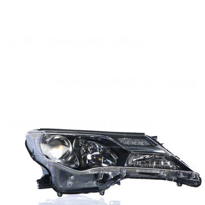 Halogen Head Lamp Drivers Side Genuine Suits Toyota RAV4 GXL 2012 to 2015
