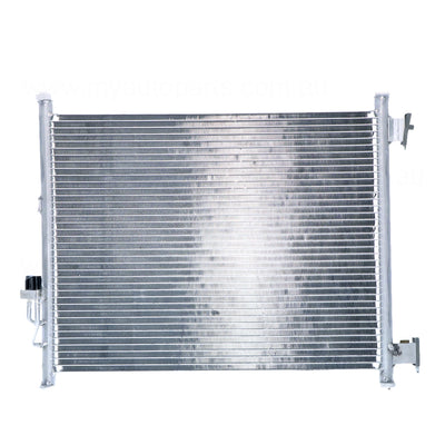 517 x 380 x 18 mm 8 mm Fin Without Drier A/C Condenser Aftermarket Suits Nissan Micra K13 2010 to 2016