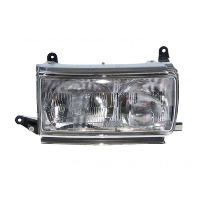 Head Lamp Drivers Side Certified Suits Toyota Landcruiser FZJ80R/HDJ80R/HZJ80R 1990 to 1998
