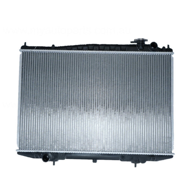 Radiator 35 / 35 mm Plastic Aluminium 450 x 688 x 26 mm Manual 2.7L&3.2L L TD27/QD32 Aftermarket Suits Nissan Navara D22 1997 to 2001