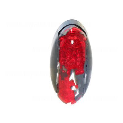 Red Rear Oval LED Marker Light 10-30V