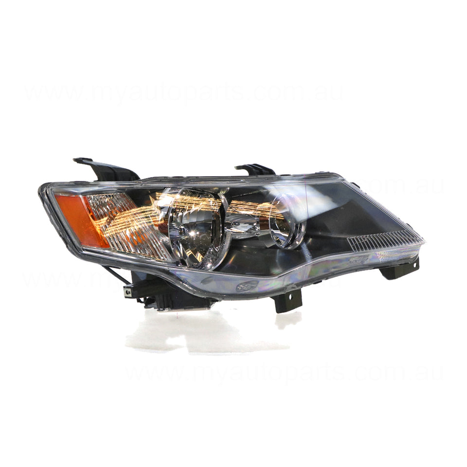 Xenon Head Lamp Chrome Drivers Side OEM Suits Mitsubishi Outlander ZG 2006 to 2009